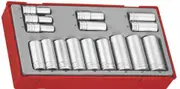 Teng TT3816 - Socket Set 3/8" Drive 16 Piece Metric (Sockets Only)