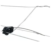 Gallagher G659034 Electric Fence Insulator, Offset Pinlock, Black, 12-In.,