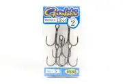 Gamakatsu 66241 Treble Hook Treble 13 Black Size 2 (1071)
