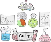 [Ipetboom] Science Teacher Lapel Pin Set Pins Lab Equipment Science Brooches for Fashion