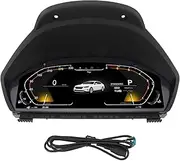 XTevu Digital Instrument Panel, 12.3Inch LCD Speedometer Cluster Compatible with 3 Series 4 Series, Car Dashboard Display Unit