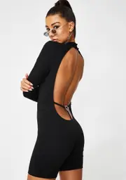 [Dolls Kill] Sellio Open Back Playsuit