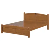 在飛比找momo購物網優惠-【唯熙傢俱】安寶柚木色5尺雙人床(臥室 雙人床 實木床架 床