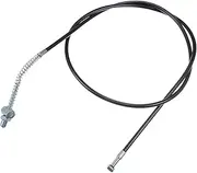 X AUTOHAUX Rear Brake Cable with Adjuster Motorcycle Accessory Straight Connector for Yamaha PW50 Y-Zinger 50 PY50 1981-2009 Black Silver Tone