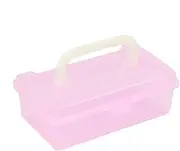 New Lon0167 Clear Pink Featured Plastic Resistor Capacitor reliable efficacy Component Storage Case Box(id:97e ea ff 0ff)