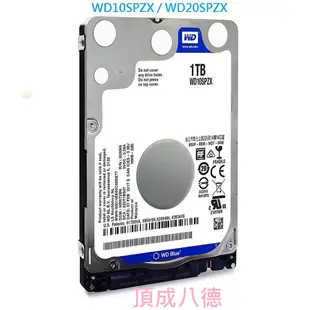WD [藍標7mm] 2TB 2T 2.5吋裝機硬碟(WD20SPZX) / 1TB 1T WD10SPZX SPZX