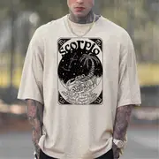 Scorpio Graphic Print Casual Men's T-Shirt