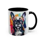 Vibrant Coffee Mug - Colorful French Bulldog Design, 11oz & 15oz