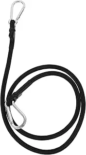 1M Elastic Bundling Rope with Carabiner Hooks Heavy Duty Motorcycle Luggage Straps for Outdoor Activities Electric Car Tied Rope Versatile Cargo Tie Down Black