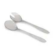 2 Pack Silver Hammered Salad Servers