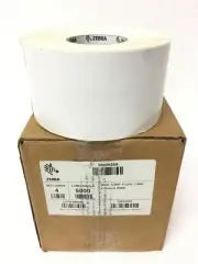 NEW Box Of 4 Zebra Z-Perform 2000D 10025354 Direct Thermal Paper Labels 4"x1"