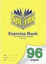Spirax 109 A4 Exercise Book with 14MM Dotted Thirds (96 Pages)