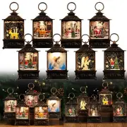 Christmas Scene Lights Flooded/non Flooded Christmas Snow Globe With Ambient