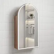 500*900*151mm Aulic Canterbury Brushed Gold/Brushed Nickel/Frameless/Matt Black Copper-free Glass Arch LED Shaving Cabinet