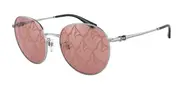 Emporio Armani EA2121D Asian Fit 30150B Women’s Sunglasses Silver Size 55
