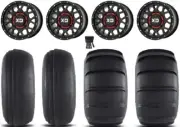 KS135 Grenade 15x6/15x10 Wheels Bk 31" Sand Slinger Tires Textron Wildcat XX