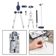 7x Adjustable Spring Bow Drawing Compass Circle Drafting Engineer Supplies