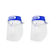 2PCS Safety Full Face Shield Reusable Washable Protection Face Mask Anti-Splash
