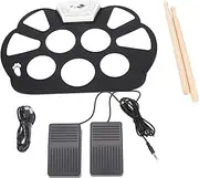 9 Pads Electronic Drum Set, Foldable Drum Pad with Music Recording, Connection, for Kids and Beginners (W758)