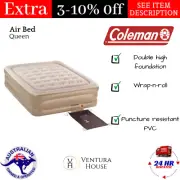Coleman Air Bed Queen Size Inflatable Mattress Double High Camping Quickbed New