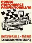 1977 MOFFAT XC FALCON BATHURST 1-2 A5 DISPLAY CARD BROCHURE BIANTE 1:18 DIORAMA