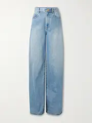 [Zimmermann] Zimmermann - Crush High-rise Wide-leg Jeans - Light denim - 29 29 Blue