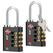 Dual-Opening: Key or Combination Access Lock, TSA Approved Locks for Luggage,...