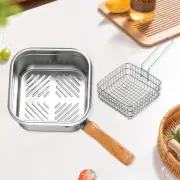 Mini Deep Fryer Pot Frying Pan with Basket for Stock Vegetables French Fries