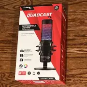 HyperX 4P5P7A6#ABA QuadCast S RGB USB Condenser Microphone with Shock Mount