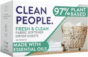 The Clean People Fabric Softener Sheets - Dryer Sheets 120 Pack