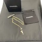 Chanel Coco Mademoiselle Figurine Pendant Gold Tone Necklace - Rare