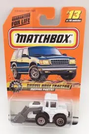 Matchbox Tractor Big Movers Shovel Nose White Vintage Dicast Diorama 1998 #13