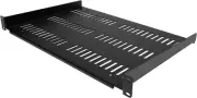 1U Server Rack Shelf - Universal Vented Rack Mount Cantilever Tray for 19" Netwo