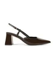 [Siren] Yasmine Slingback Heels in Brown