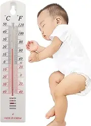 Garden Thermometer, Analogue Indoor Thermometer, Wall Mounted High Accuracy Room Thermometer Gauge Monitor Indicator for Homes, Greenhouses Garden