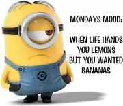 Minions Mondays Mood Iron On Transfer - T-Shirt + Other Light & Dark Fabrics #10