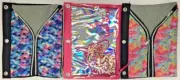 Back to School 7" x 10" Binder Zip Pouch Pencil Cases Mermaid/Unicorn SET OF 3