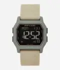 RIP CURL WATCH ATOM DIGITAL SILICONE A2701 Khaki Mens Unisex Surf Waterproof New
