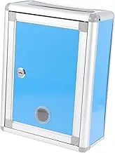 COHEALI Durable Wall Mounted Locking Mailbox Letter Box for Home Outdoor Use Secure Vintage Mail Box for Complaints Donations Weather Resistant Design Space Saving Storage