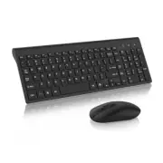 Wireless Keyboard and Mouse Combo Compact Full Size Wireless computer Keyboar...