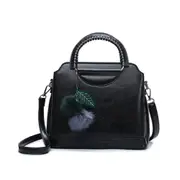 Fashion PU Leather Shoulder Bag Ladies Handbag Messenger Bag with Plush Pendant