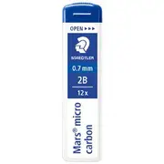 Staedtler Mars Micro Mechanical Pencil Lead Refills 0.7mm 2B