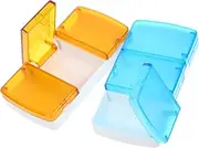 2Pcs Travel Pill Organizer Detachable Compartment Medicine Storage Box Portable Daily Pill Case for Easy Medication Management