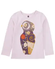 Tea Collection Owl Vase Graphic T-Shirt