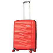 Delphin Wave Hardside Medium 66 cm Spinner Suitcase Red