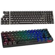 Black HighTransparency Keycaps OEM Height Transparent Ice Crystal Full Set Mechanical Keyboard 61 Key 87 Key 98 Key 104 Key