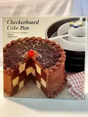 Kitchen Collection Checker Board Cake Pan - New
