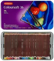 Derwent Coloursoft Colouring Pencils Tin Set of 36
