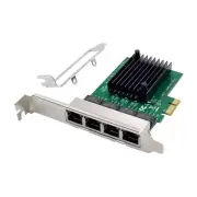 4 Port RJ45 Gigabit Ethernet PCI-E X1 Network Adapter Card VLAN Server NIC