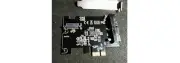 Dual USB 3.1 Gen 1-20 Pin Panel Socket to PCI-E 1X PCI Express Expansion Card